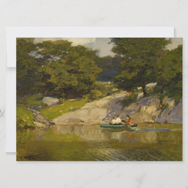 Carte Bateau sur le lac à Central Park (Devant)