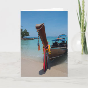 Carte Bateau thaïlandais traditionnel