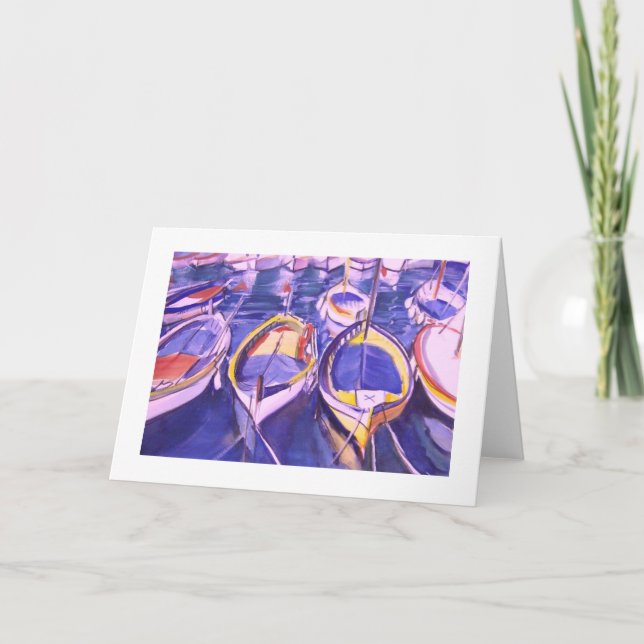 Carte Bateaux accouplés à Amalfi, Italie (Devant)