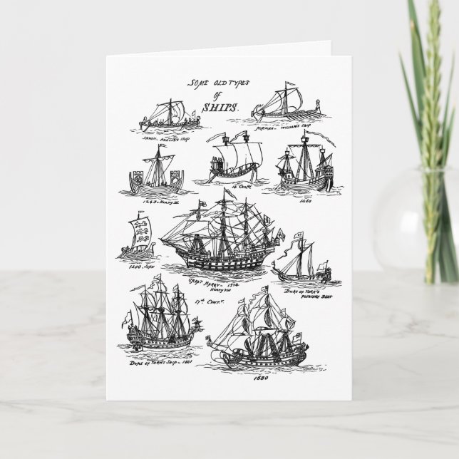 CARTE BATEAUX COOL PERSONNALISABLES ANNIVERSAIRE (Devant)