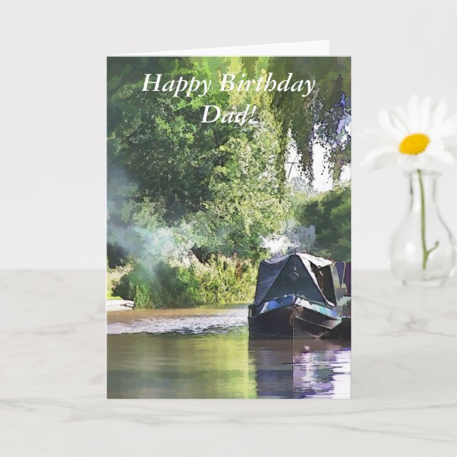 CARTE BATEAUX DE CANAL (Petite plante)