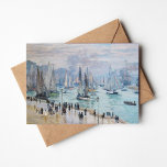 Carte Bateaux de pêche quittant le port | CLAUDE MONET<br><div class="desc">Bateaux de pêche Quittant le port, Le Havre (1874) par Claude Monet, artiste impressionniste français. La peinture originale est une huile sur toile représentant un paysage marin abstrait avec des bateaux sur l'eau et des gens au premier plan. Utilisez les outils de conception pour ajouter du texte personnalisé ou personnaliser...</div>