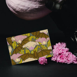 Carte Bateaux et fleurs Art Nouveau