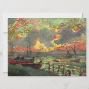 Carte Bateaux sur le rivage (par Kimon Loghi)