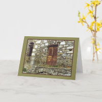 BÂTIMENT EN PIERRE RUSTIQUE & PORTE/BEAUTÉ DANS LE