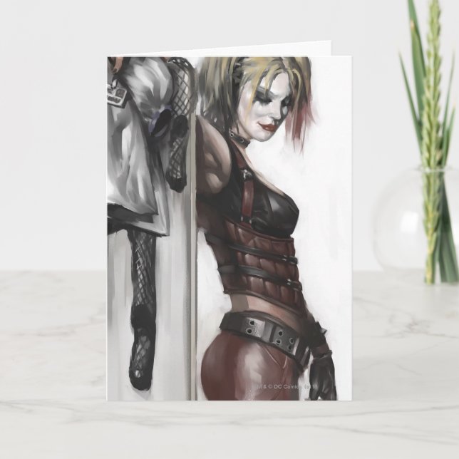 Carte Batman Arkham City | Harley Quinn Illustration (Devant)
