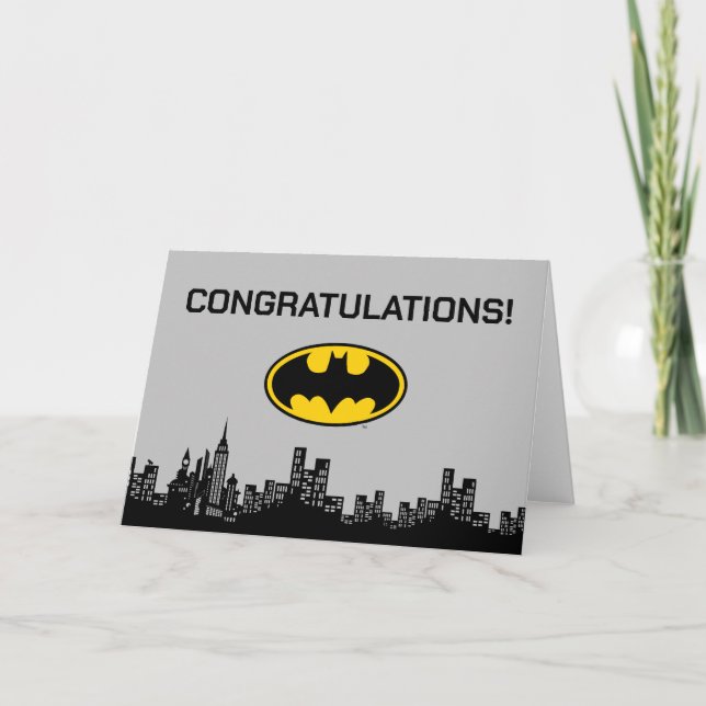 Carte Batman - Gotham City | Félicitations (Devant)