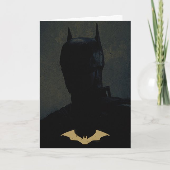 Carte Batman With Golden Bat Symbol (Devant)