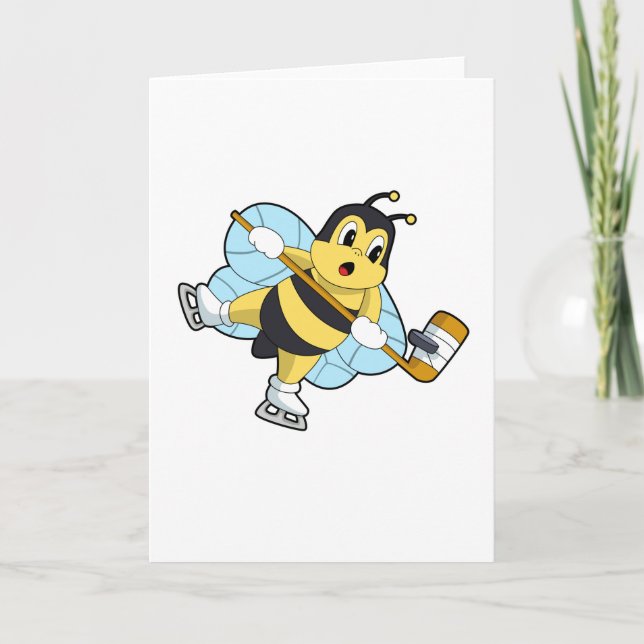 Carte Bâton de hockey sur glace de Bee (Devant)