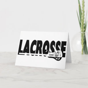 Carte Bâton de lacrosse noir et blanc