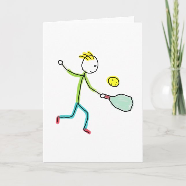 Carte Bâton de Pickleball (Devant)