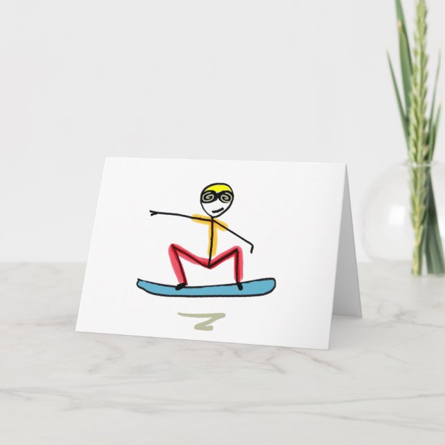 Carte Bâton de snowboard (Devant)