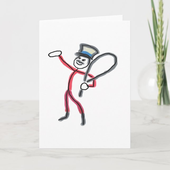 Carte Bâton d'homme de maître de cirque (Devant)