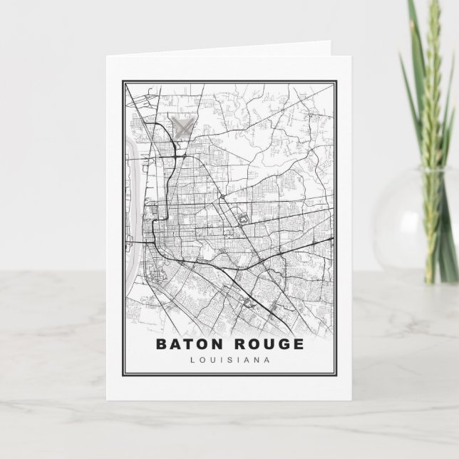 Carte Baton Rouge Map (Devant)
