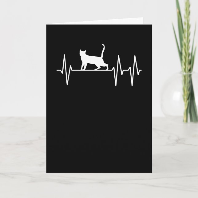 Carte Battement de coeur de chat (Devant)