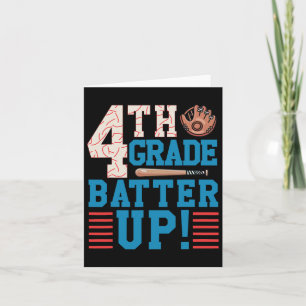 Carte Batterie De 4E Année Retour À L'École Pour Basebal