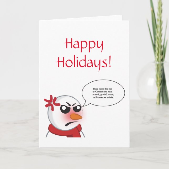 Carte Batteries non incluses... (Devant)