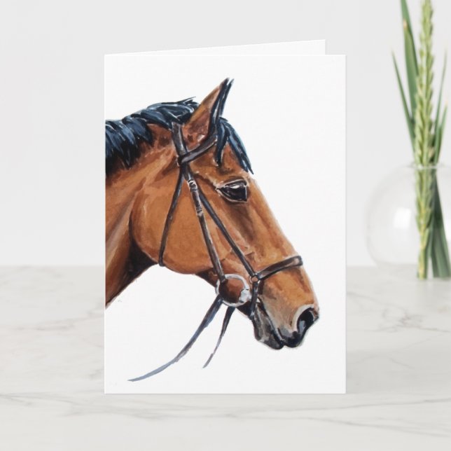Carte Bay Horse Blank (Devant)