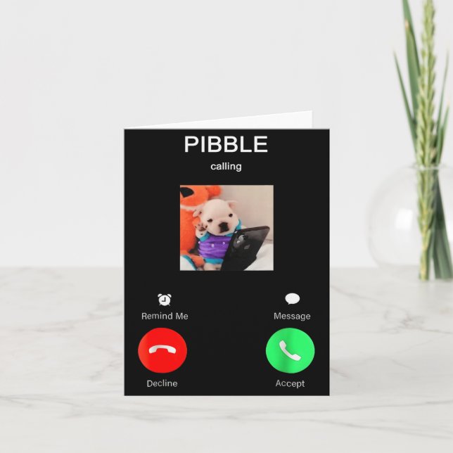 Carte Bble Appelle Drôle Mème Pour Fans De Mèmes Amoureu (Devant)