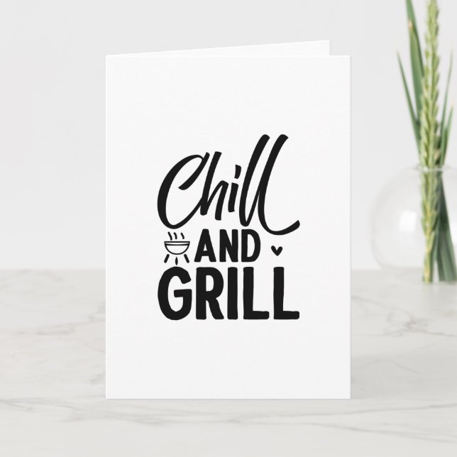 Carte BBQ Chill Et Grill (Devant)