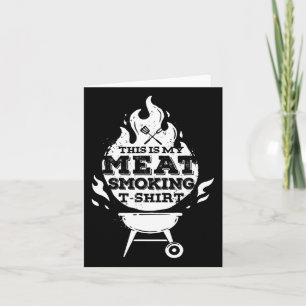 Carte Bbq Smoker Vintage Ceci Est Ma Viande Fumer