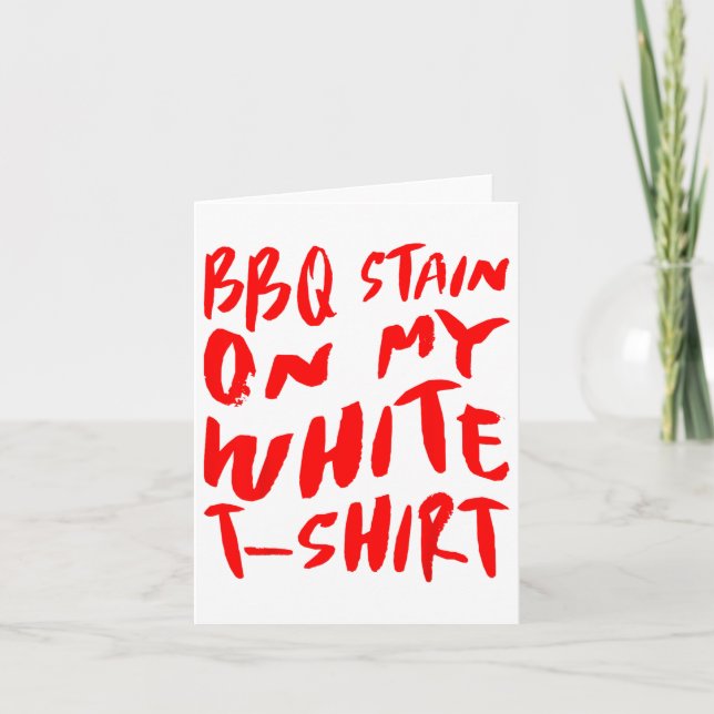 Carte Bbq Stain Sur Mon Blanc - Bbq _1 (Devant)