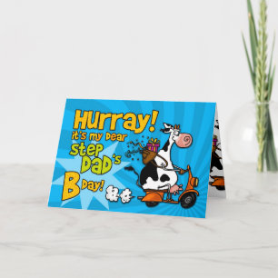 Carte bd scooter vache - step dad