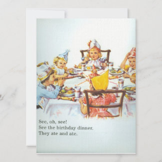 Carte B'Day pour enfants Dick et Jane 1950