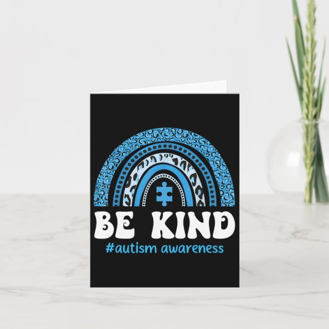 Carte Be Kind Sensibilisation sur l'autisme Cute Puzzle  (Devant)