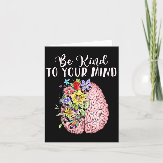 Carte Be Kind To Your Mind Mental Health Awareness Month (Devant)