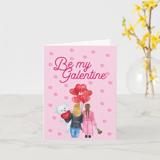 Carte Be My Galentine's Day Card (Fleur jaune)