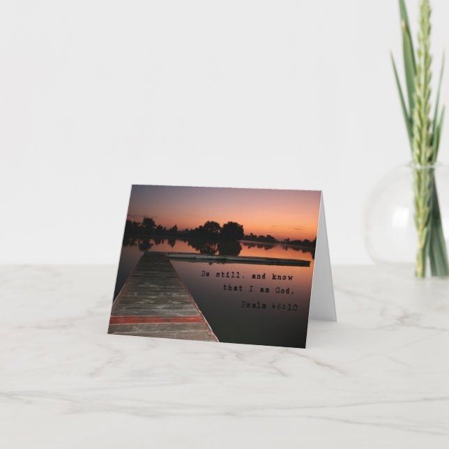 Carte Be Still and Know Note Card (Devant)