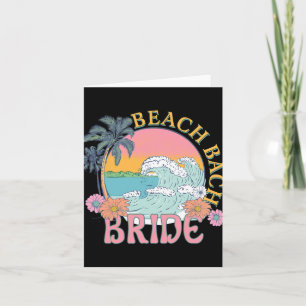Carte Beach Bach Bridesmaid Rétro Summer Bachelore