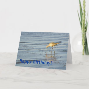 Carte Beach Bird Joyeux anniversaire 3