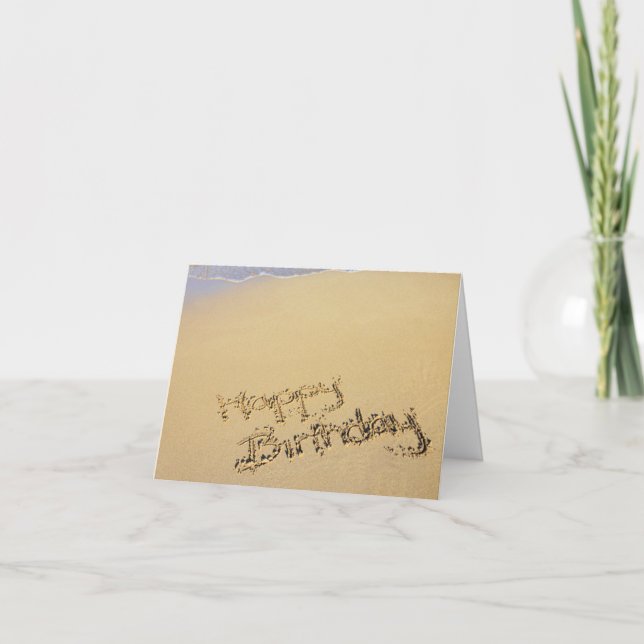 Carte Beach Birthday Greeting Card (Devant)