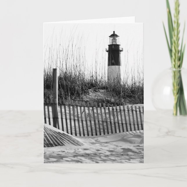 Carte Beach Fences And Lighthouse (Devant)