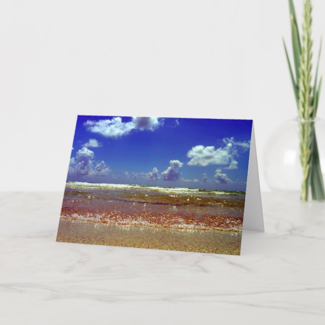 Carte ~Beach~ GREETING CARD, CUSTOMISEZ-LE ! (Devant)