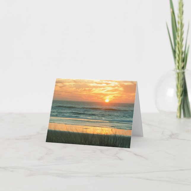 Carte Beach Sunset Notecard (Devant)