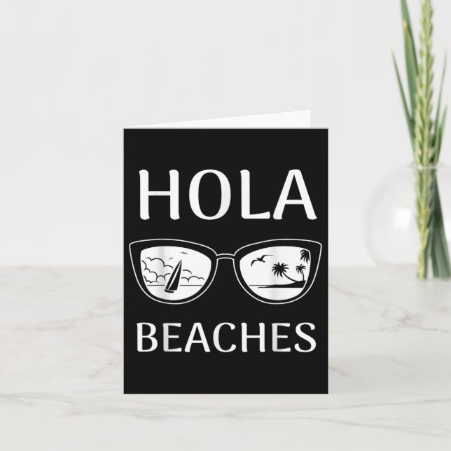 Carte Beach Vacances Chemise Hola Plages _3 (Devant)