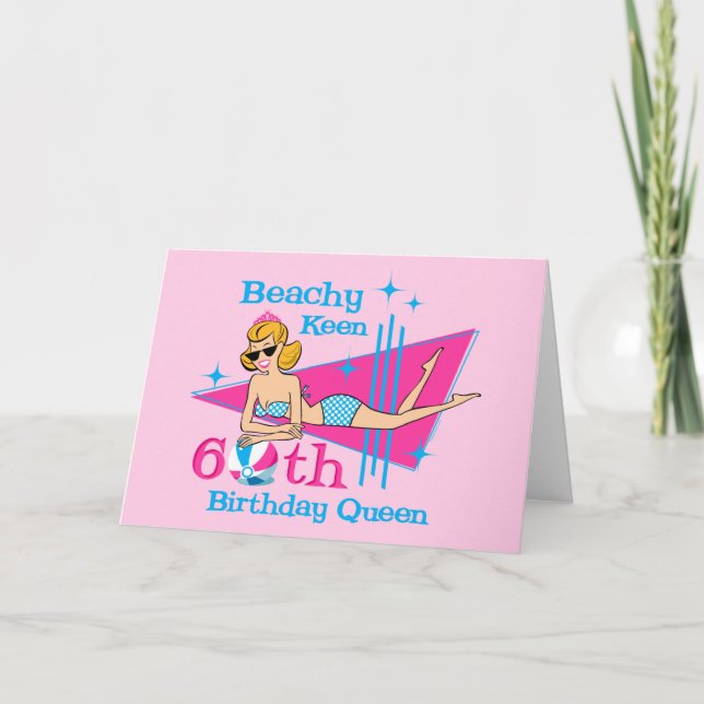 Carte Beachy Keen 60e anniversaire (Devant)