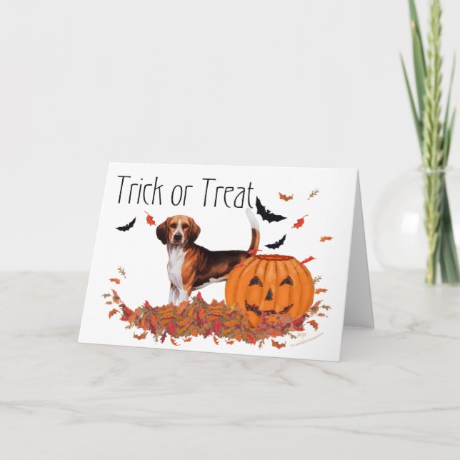 Carte Beagle Halloween (Devant)