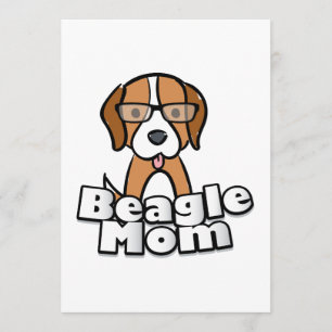 Carte Beagle Maman Amour Chien Fête des Mères Cadeau