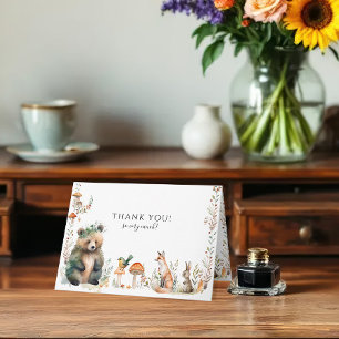 Carte Bear Forest Cute Animaux Cerfs Baby shower des boi