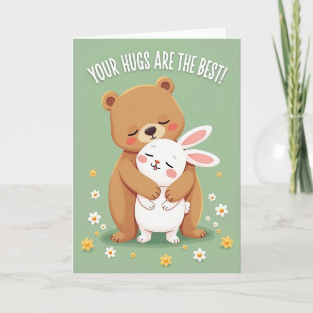 Carte Bear Hugs Are The Best Card (Devant)