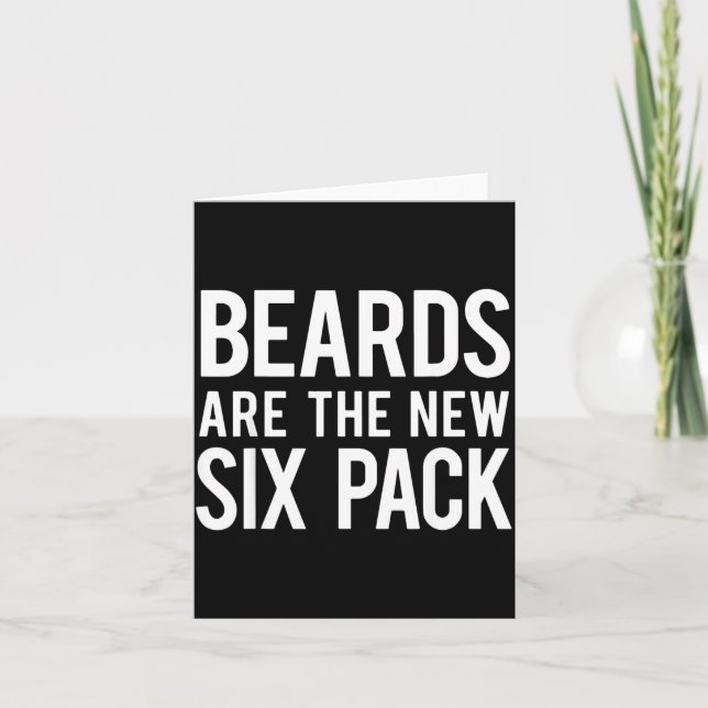 Carte Beards Are The New Six Pack  (Devant)