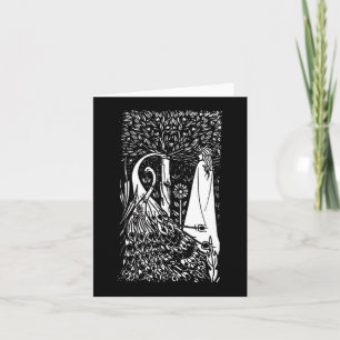 Carte Beardsley Lady & Peacocks