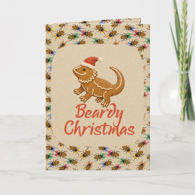 Carte Beardy Dragon "Beardy Christmas" (Devant)