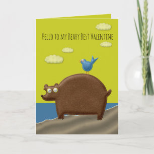 Carte Beary Best Valentine Card