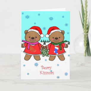 Carte Beary Kissmas