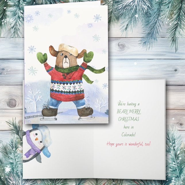 Carte Beary Merry Colorado Noël (Créateur téléchargé)